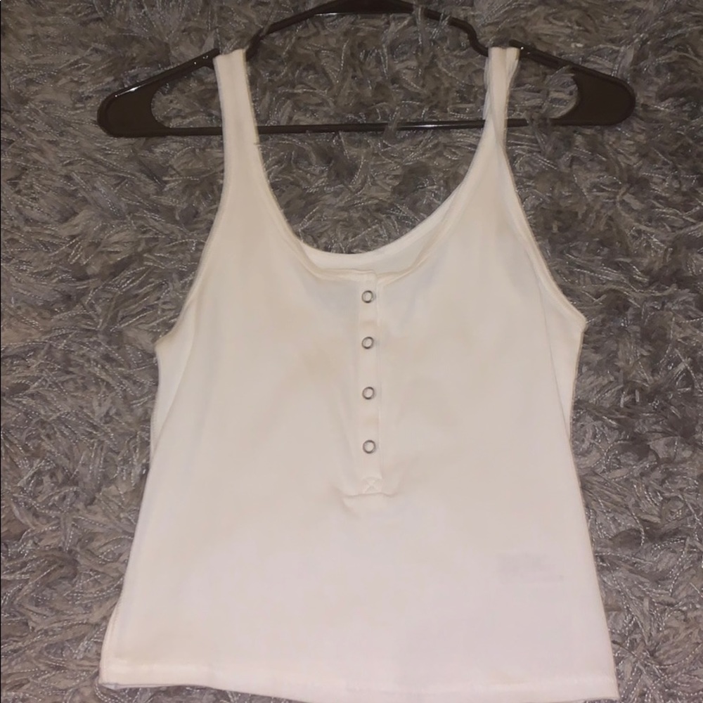 white tank top